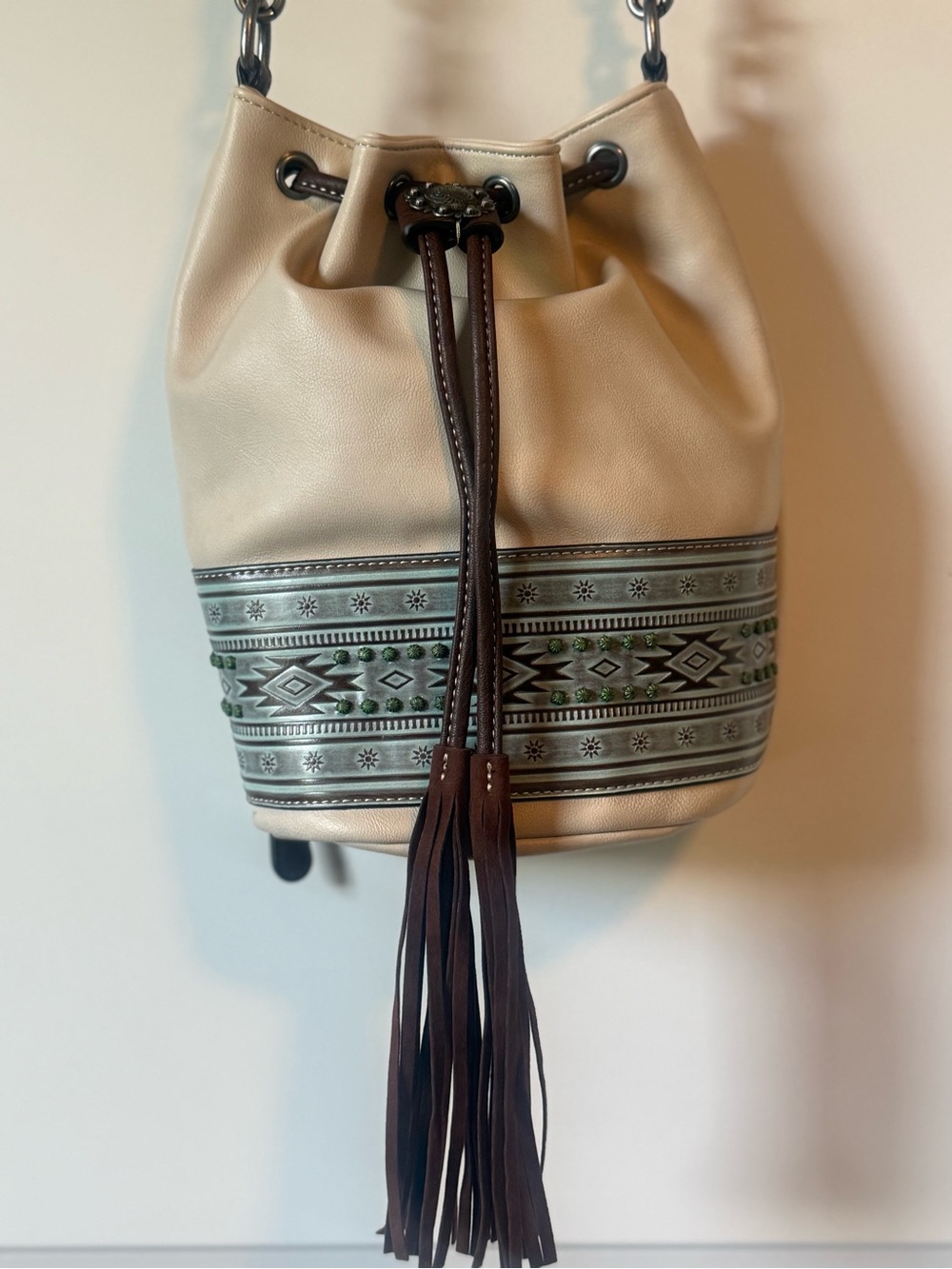 Nocona conceal carry leather Bucket Bag